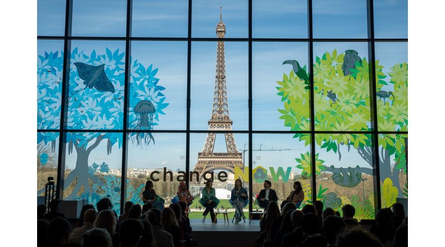 De la nature à la ville, fresque pour Change Now au Grand Palais Ephémère
