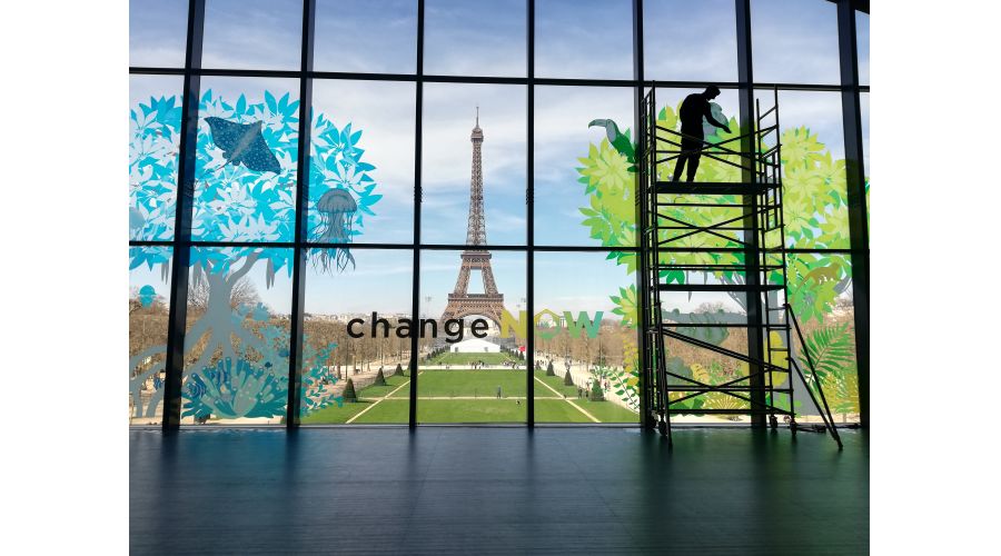 De la nature à la ville, fresque pour Change Now au Grand Palais Ephémère