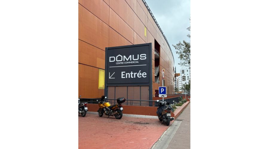 Signalétique XXL au Centre commercial Domus
