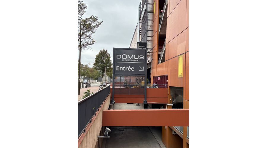 Signalétique XXL au Centre commercial Domus