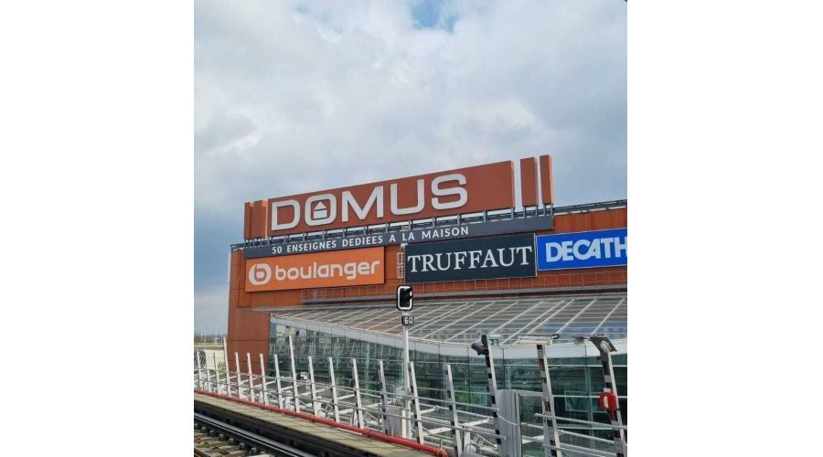 Signalétique XXL au Centre commercial Domus
