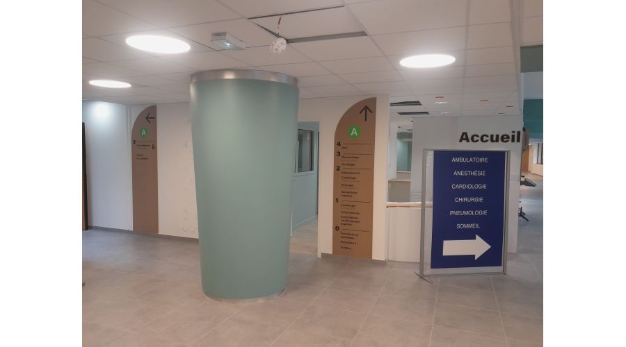 Aménagement accueil Polyclinique St Laurent Rennes