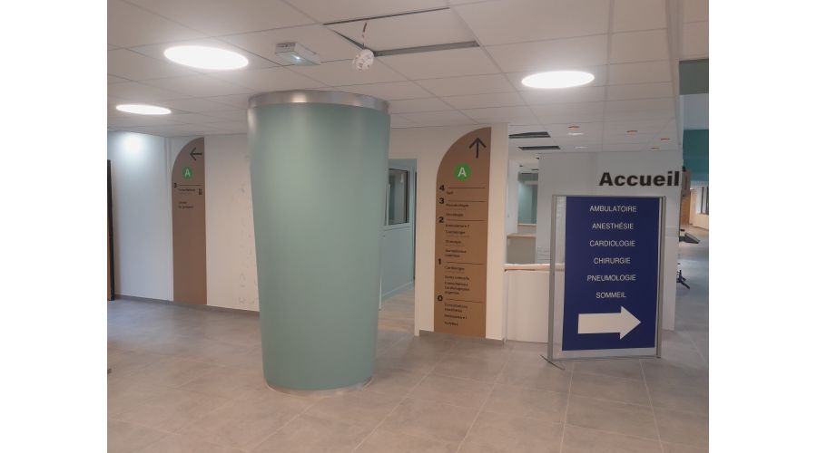 Aménagement accueil Polyclinique St Laurent Rennes