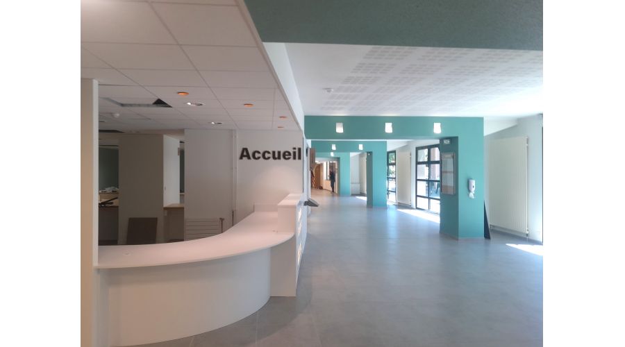 Aménagement accueil Polyclinique St Laurent Rennes