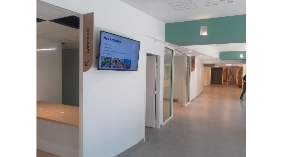 Aménagement accueil Polyclinique St Laurent Rennes
