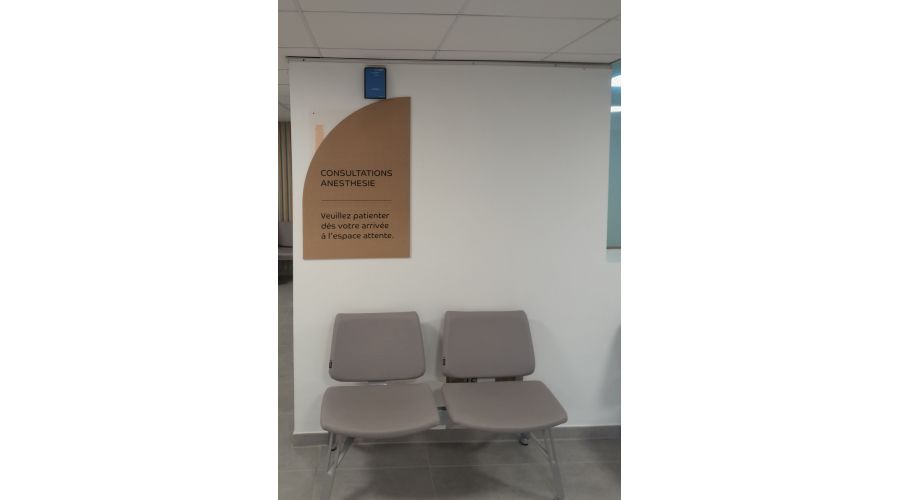 Aménagement accueil Polyclinique St Laurent Rennes
