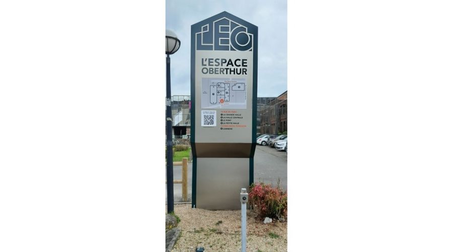 Signalétique patrimoniale sur-mesure -  Espace Oberthur