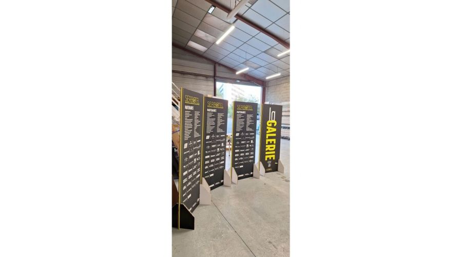 Salon Serbotel - une signalétique éco-responsable