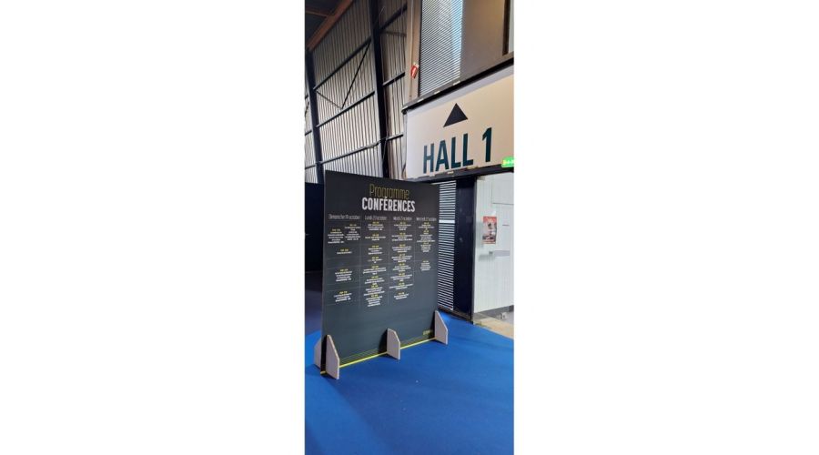 Salon Serbotel - une signalétique éco-responsable