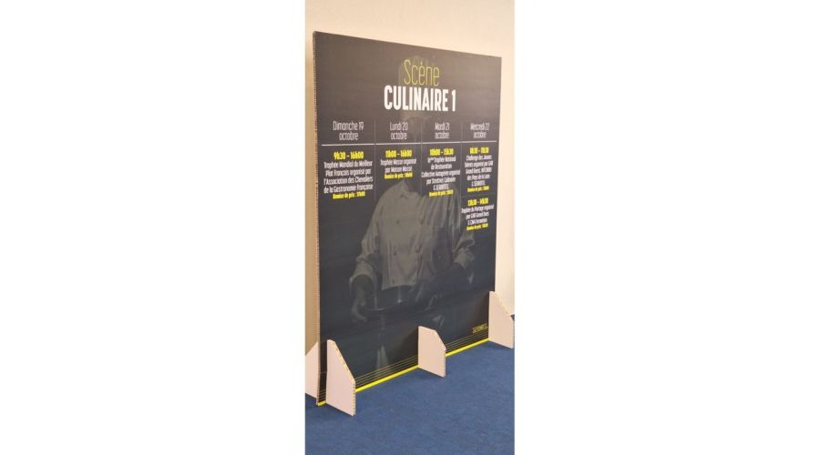 Salon Serbotel - une signalétique éco-responsable