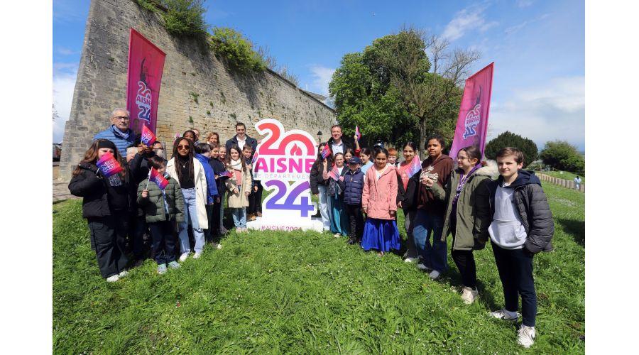 LA FLAMME OLYMPIQUE 2024 DANS L'AISNE