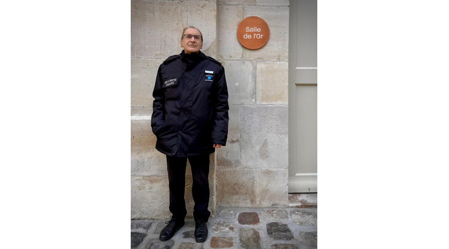 Signalétique des cours intérieures de la Monnaie de Paris