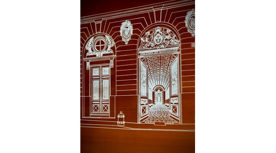Signalétique des cours intérieures de la Monnaie de Paris