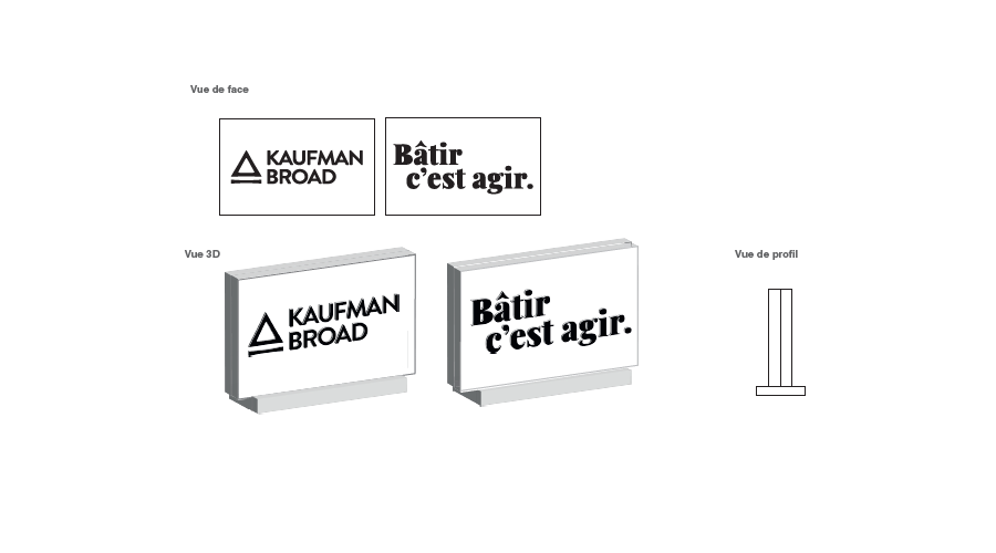 ENSEIGNE MOBILE SUR BATTERIE