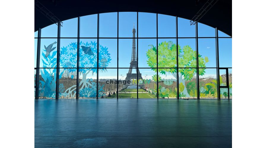 De la nature à la ville, fresque pour Change Now au Grand Palais Ephémère