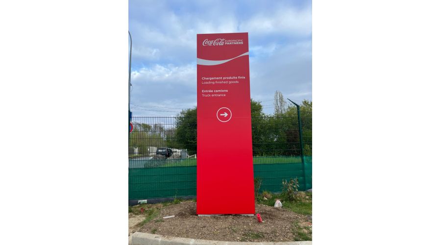 Coca Cola Signalétique Site Grigny