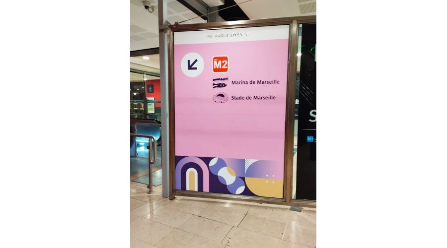 Signalétique des gares SNCF pour les JO 2024 