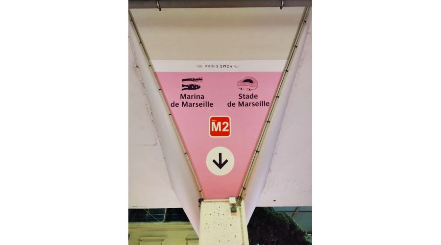 Signalétique des gares SNCF pour les JO 2024 