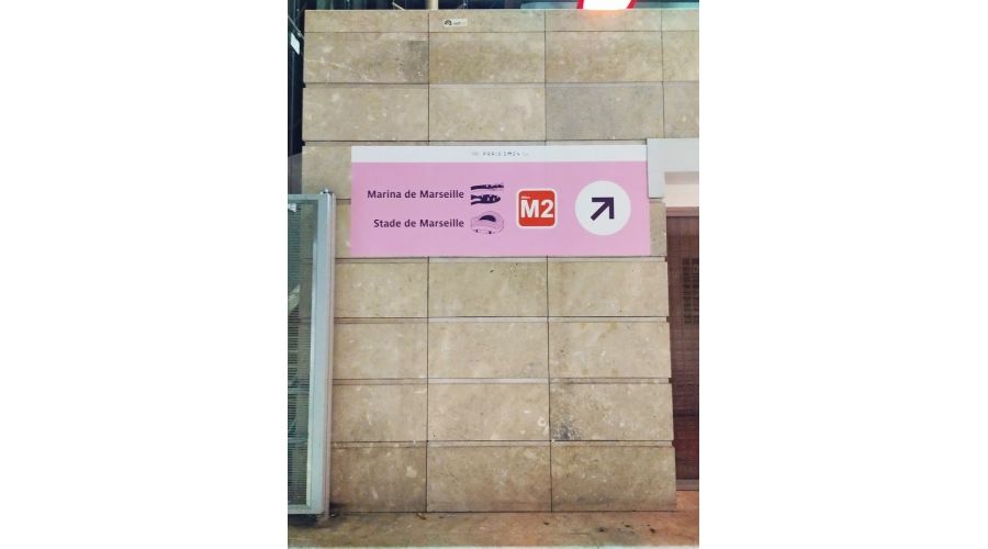 Signalétique des gares SNCF pour les JO 2024 