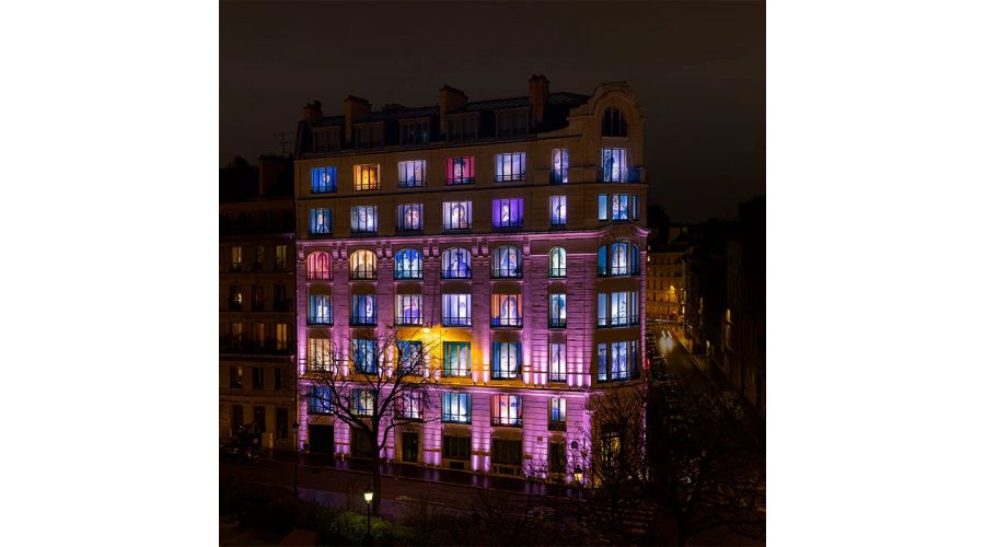 Installation pour l'inauguration du siège de Deezer à Paris