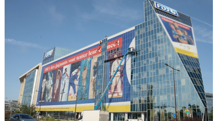 FDJ  / Habillage de façade pour les Jeux Olympiques et  Paralympiques