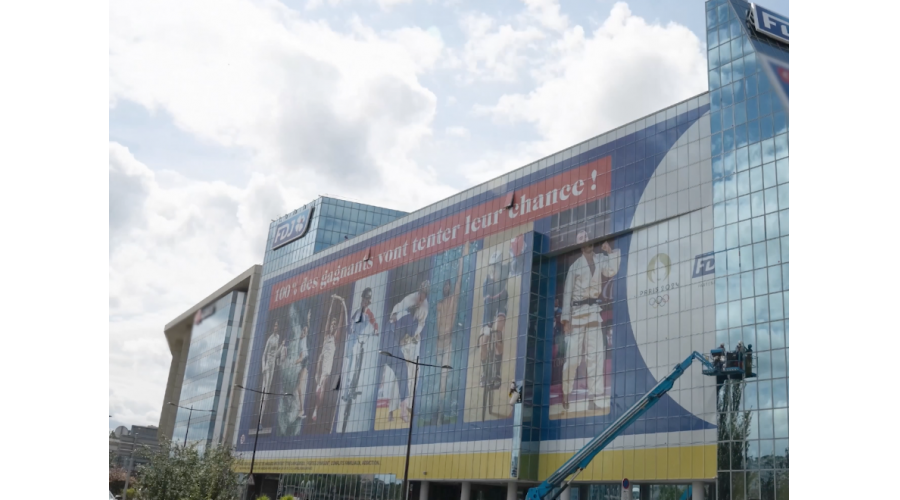 FDJ  / Habillage de façade pour les Jeux Olympiques et  Paralympiques