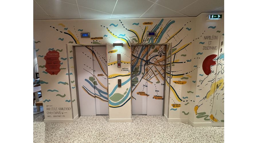 Signalétique & univers graphique pour B&B HOME – Rueil-Malmaison 