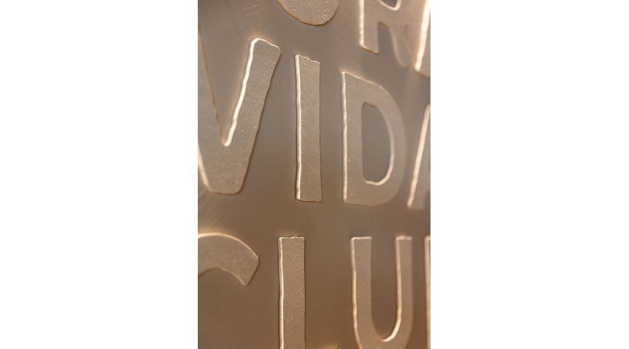 Pura Vida Club – Signature lumineuse bois