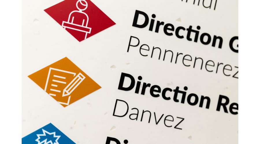 Signalétique responsable pour la Mairie de Plouguerneau