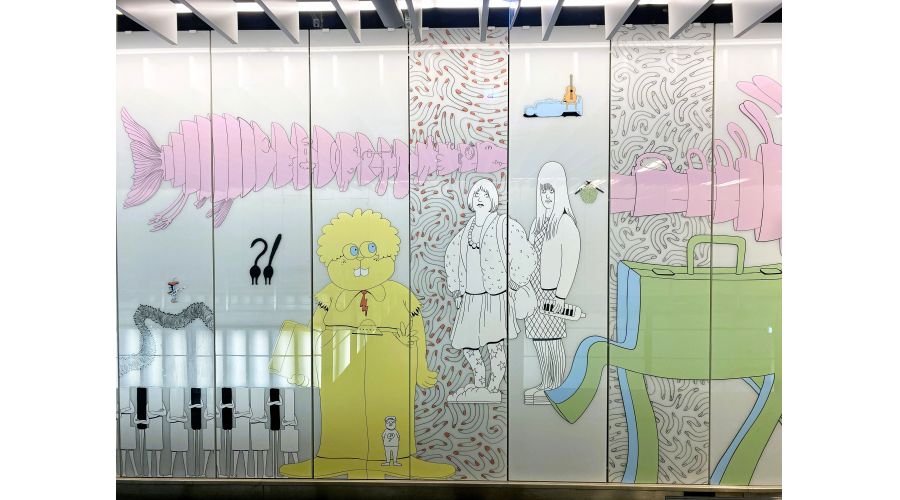 Stéréo Bleu Banane, une immersion graphique monumentale dans le métro parisien