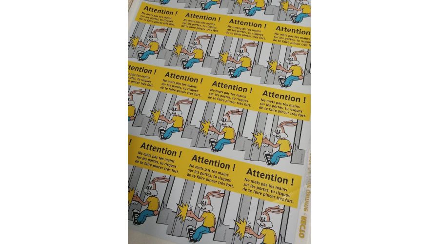 Serge le Lapin – Signalétique de prévention du métro parisien