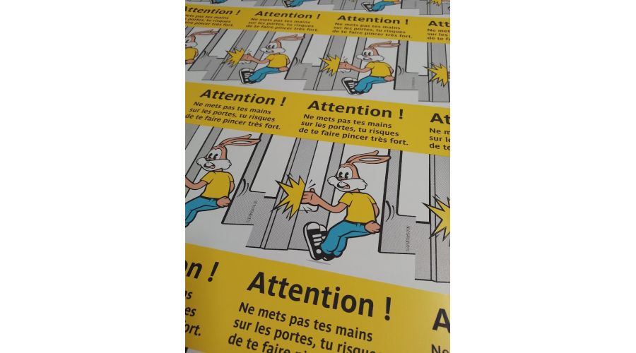 Serge le Lapin – Signalétique de prévention du métro parisien