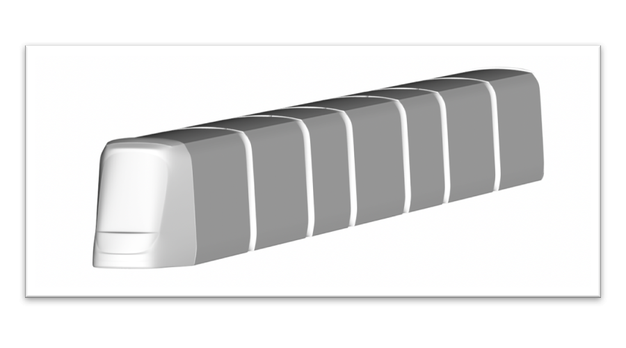 TRAMWAY 3D POLYSTYRENE - FUTUR TRAMWAY LIGNE 5 MONTPELLIER