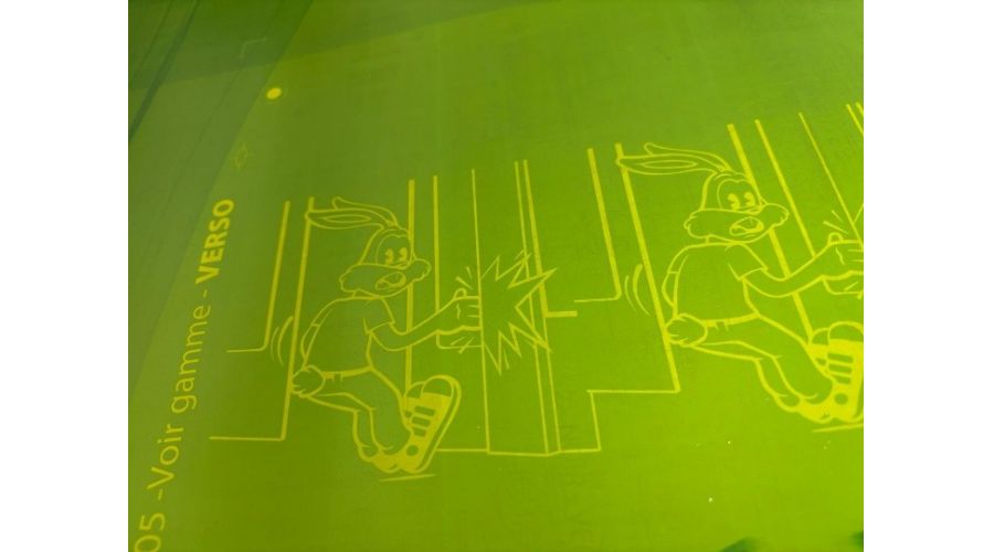 Serge le Lapin – Signalétique de prévention du métro parisien