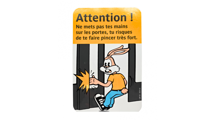 Serge le Lapin – Signalétique de prévention du métro parisien