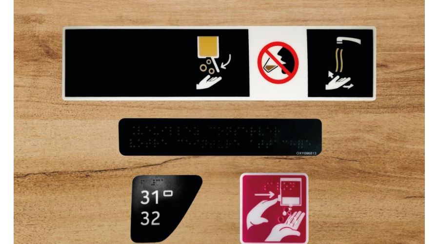SIGNALETIQUE BRAILLE ATR AIR CORSICA