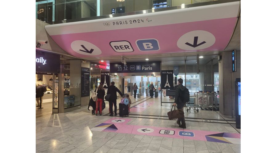 Signalétique des gares SNCF pour les JO 2024 