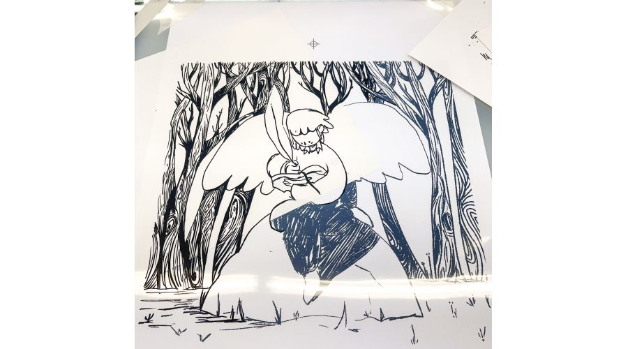 Reproduction d'un dessin personnel, 