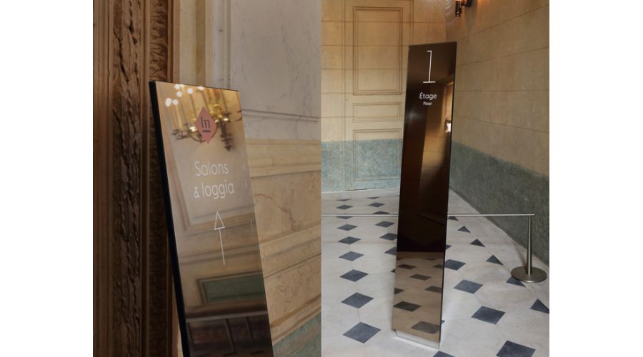 SIGNALETIQUE INTERIEURE & EXTERIEURE DE L’Hôtel de la Marine, Paris