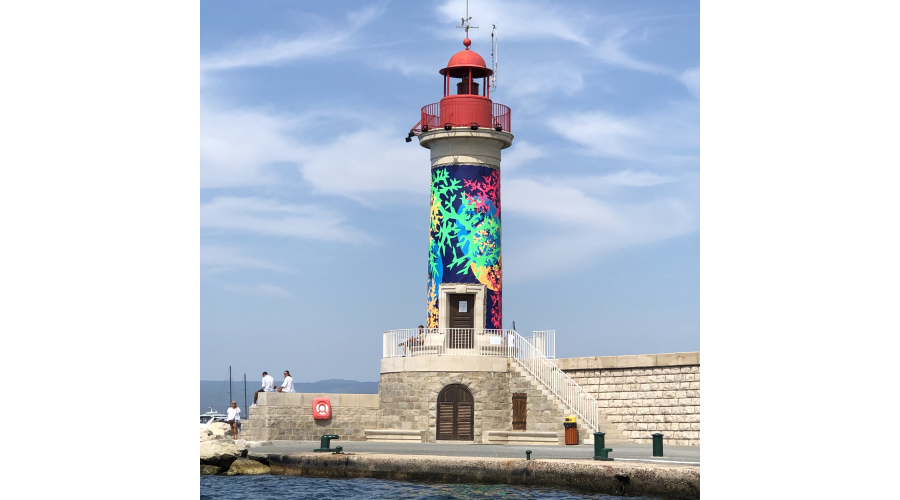 Habillage du Phare de Saint-Tropez - Coraux Fractals