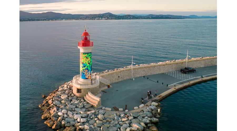 Habillage du Phare de Saint-Tropez - Coraux Fractals